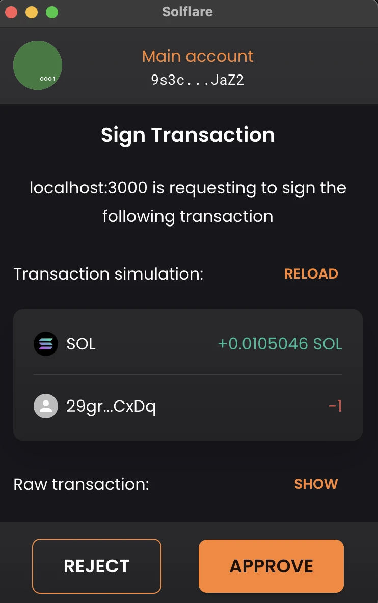 Transaction View